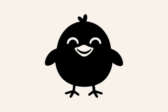 Funny Chick SVG Clipart Vector Cut File for Graphics and Illustrations