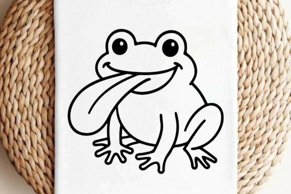 Funny Frog SVG PNG Clipart Silhouette for Graphics and Illustrations