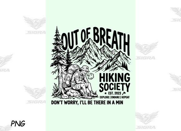 Funny Hiking SVG Summer Adventure PNG for T-Shirt Designs