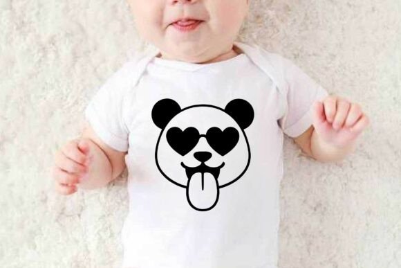 Funny Panda SVG PNG Clipart Silhouette for Graphics and Illustrations