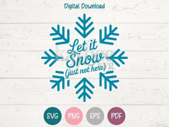 Funny Snowflake SVG PNG EPS PDF Design for Graphics and T-Shirt Designs