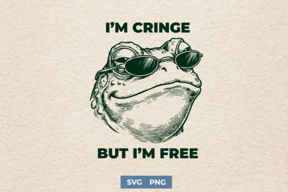 Funny Toad SVG for Sarcastic Shirts