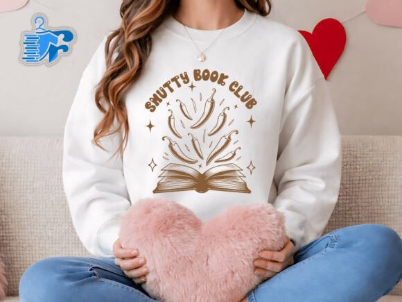 Shutty Book Club Funny Reading SVG for T-Shirt Designs