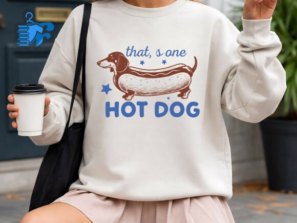 That’s One Hot Dog SVG for T-Shirt Designs